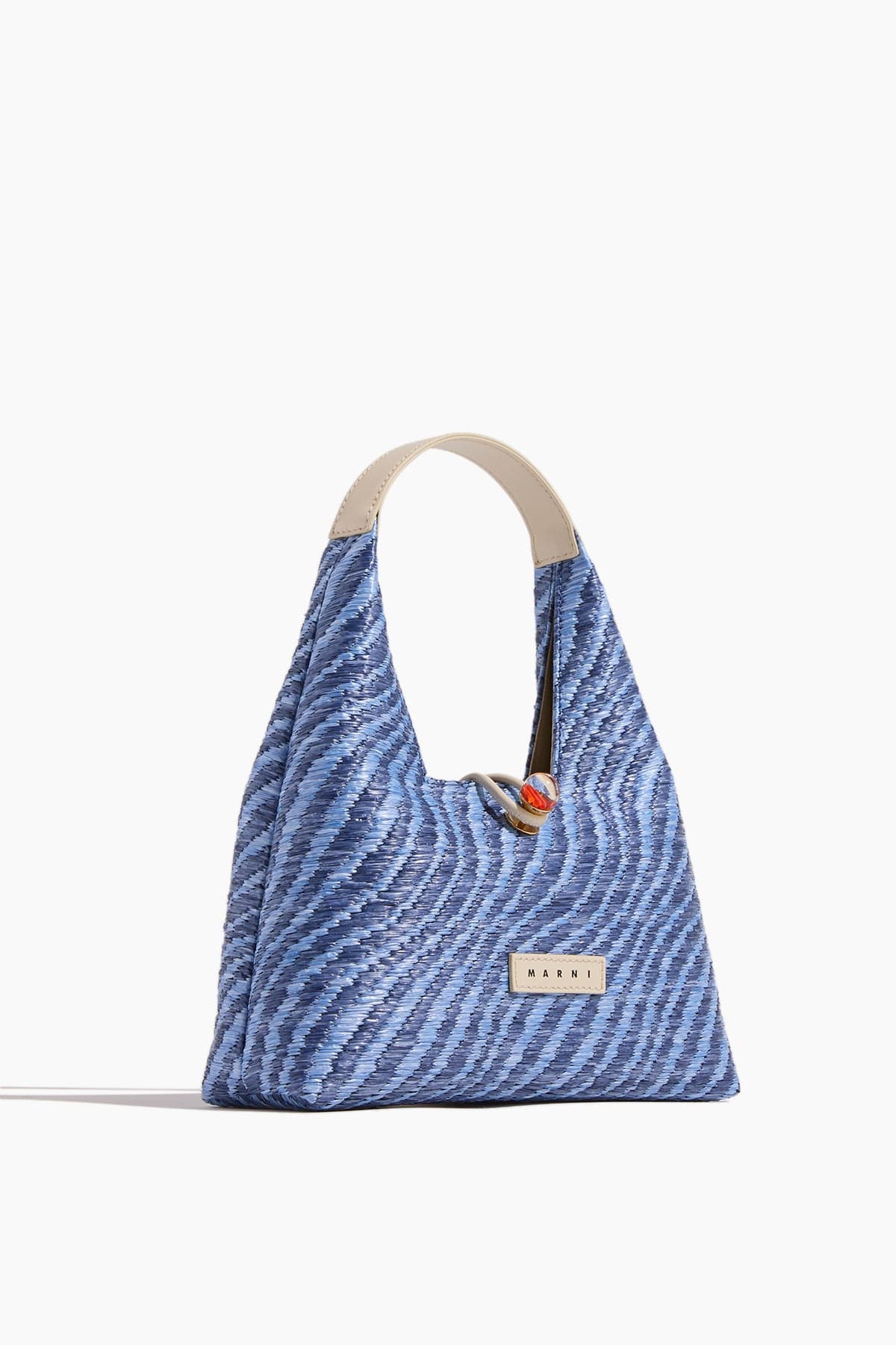 Trapeze Mini Top Handle Bag in Vivid Blue - Image 3