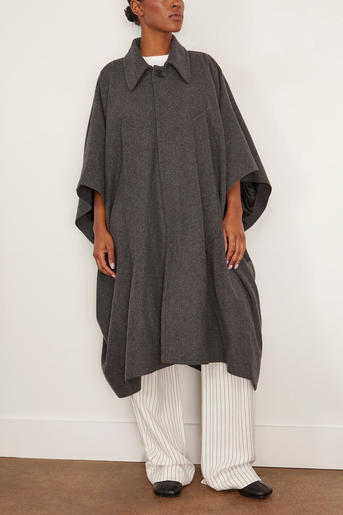 Trench Coat in Dark Melange - Image 3