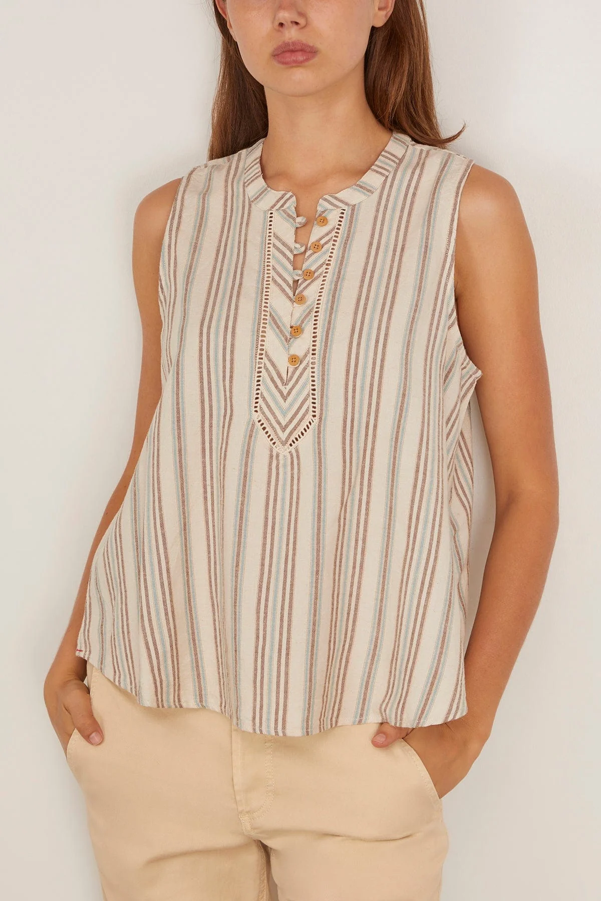 Twyla Top in Ivory Sand - Image 3