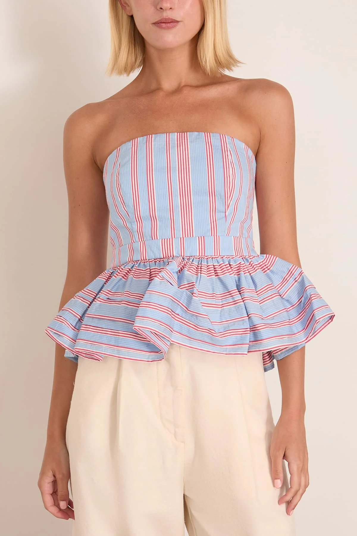 Vera Top in Seaside Stripe - Image 3