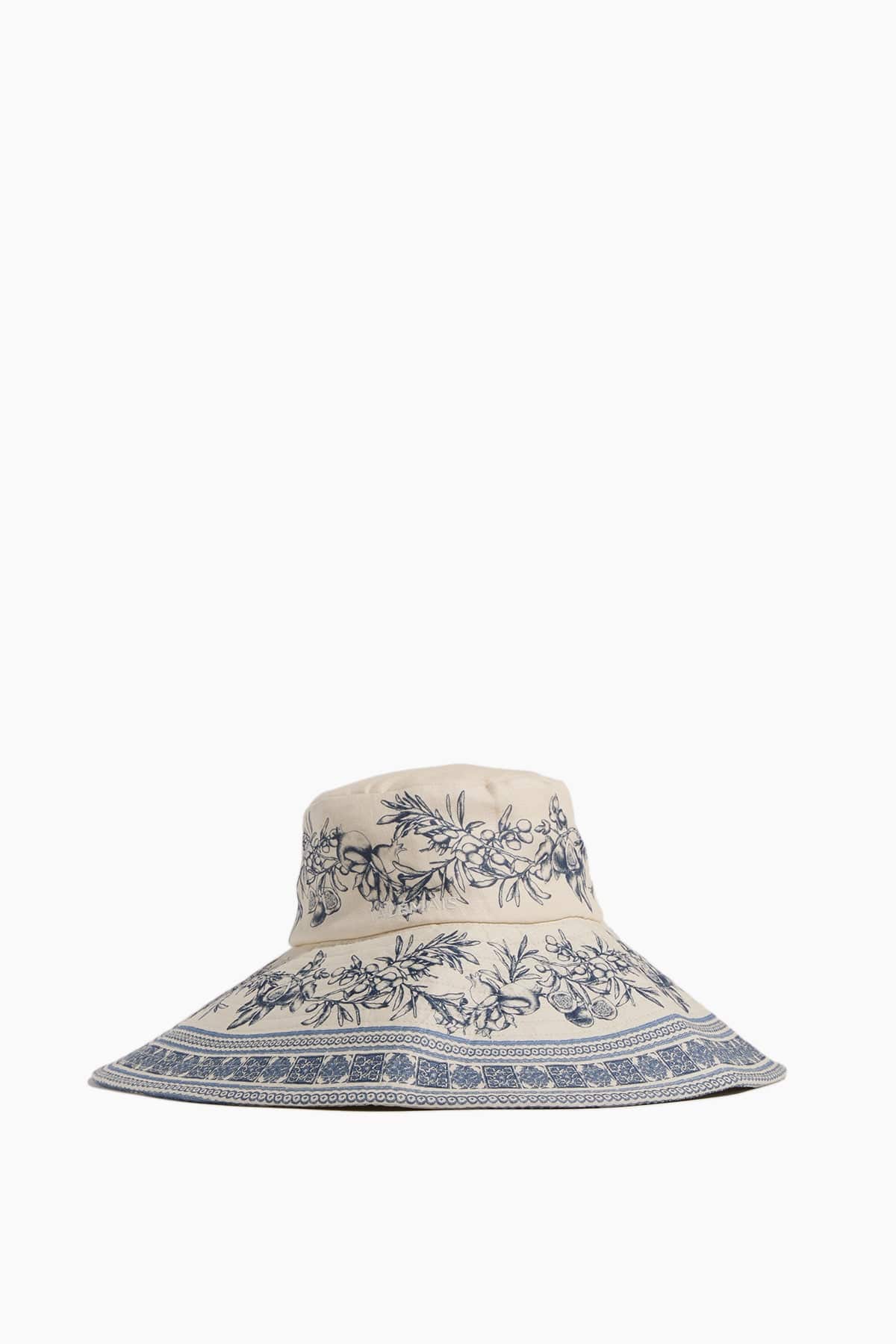 Villa Romantica Wide Brim Sunhat in Cream