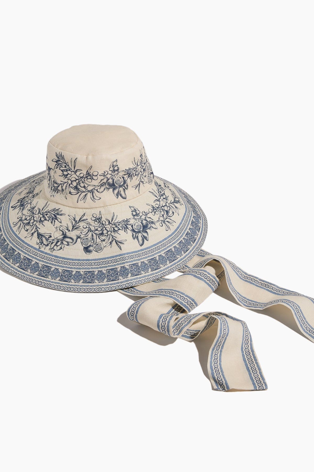 Villa Romantica Wide Brim Sunhat in Cream - Image 4