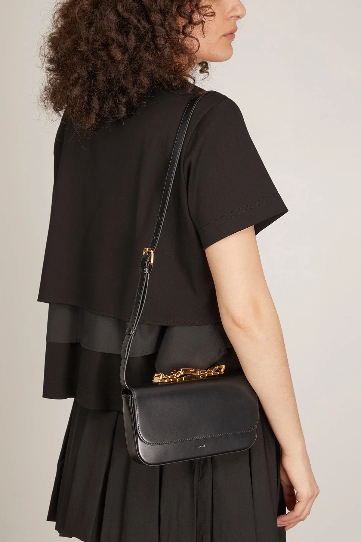 Watch Belt Wide Bag in Black - Image 3
