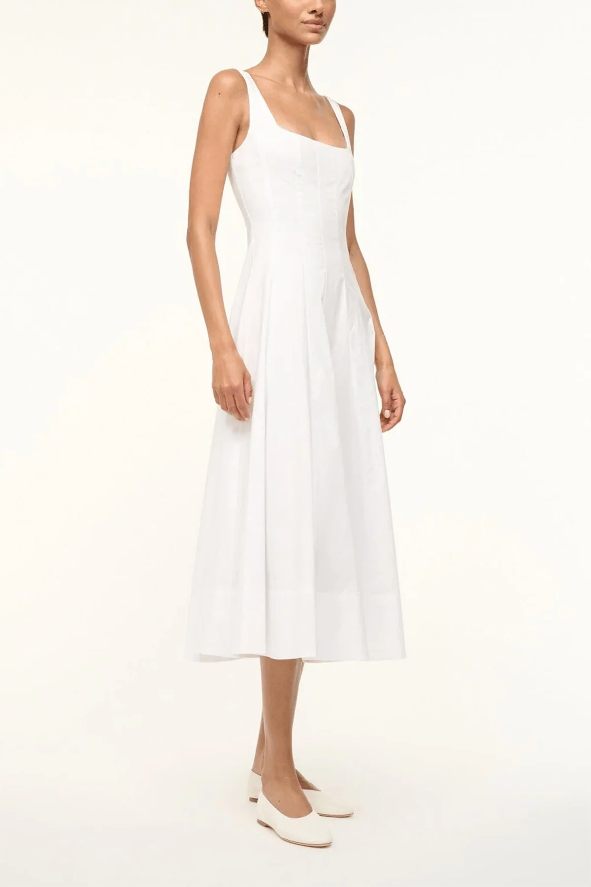 Wells Dress in White - Image 3