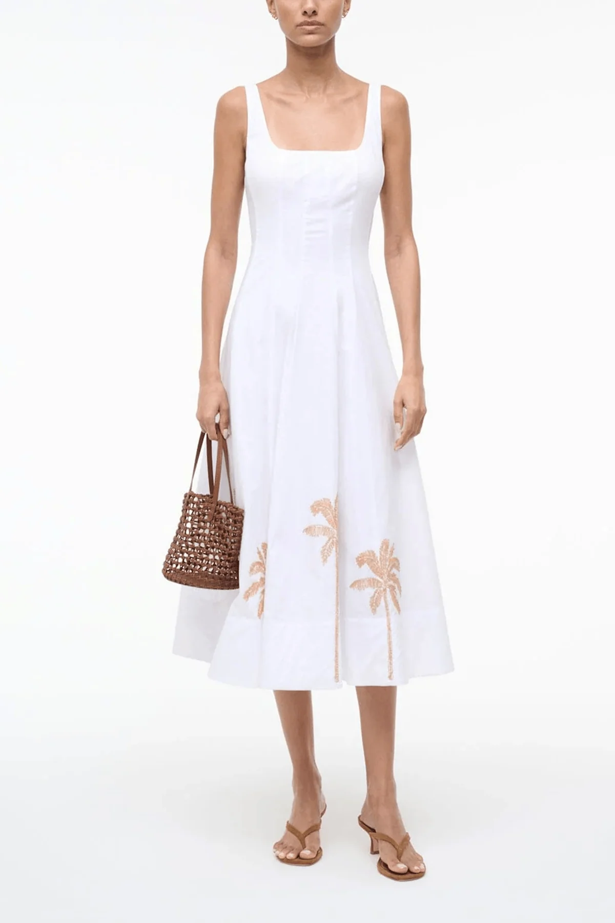 Wells Dress in White Embroidery - Image 2