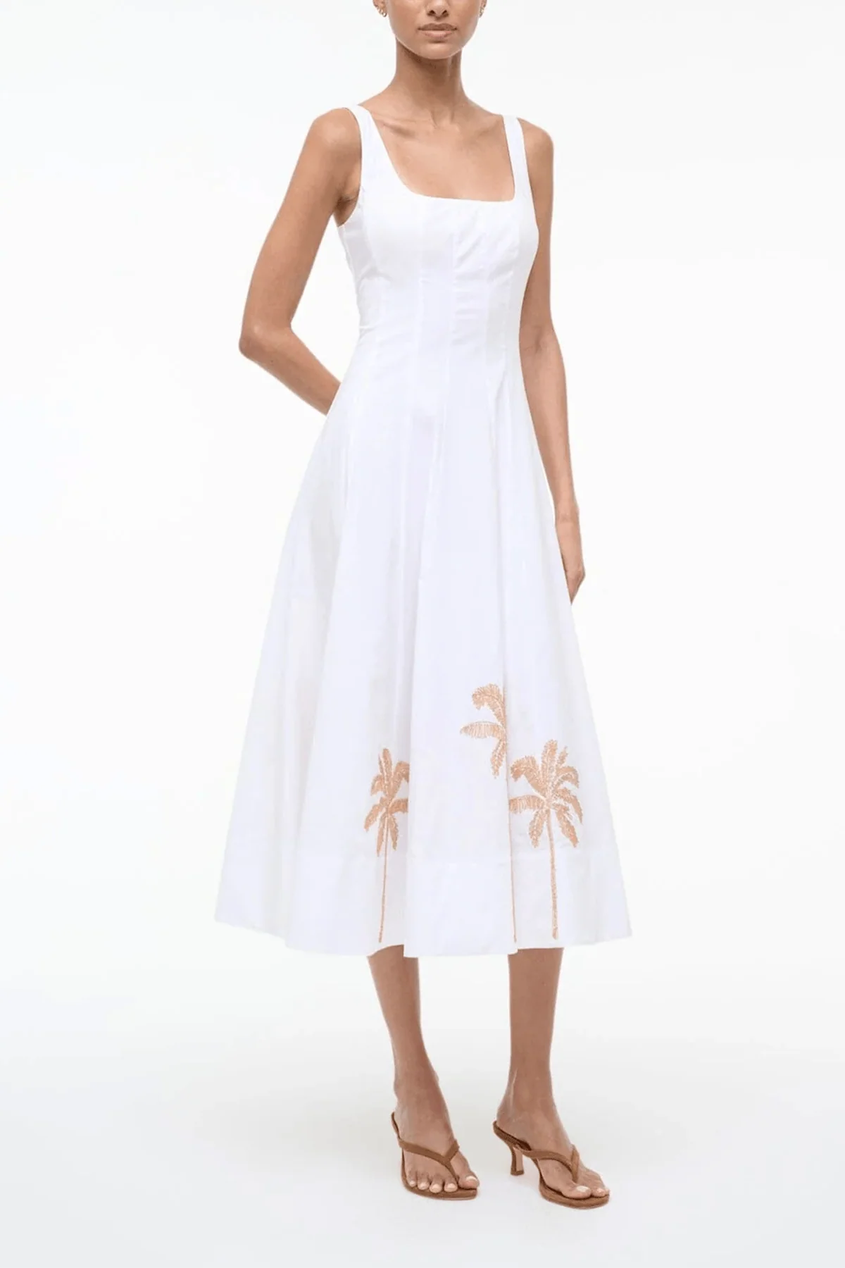 Wells Dress in White Embroidery - Image 3