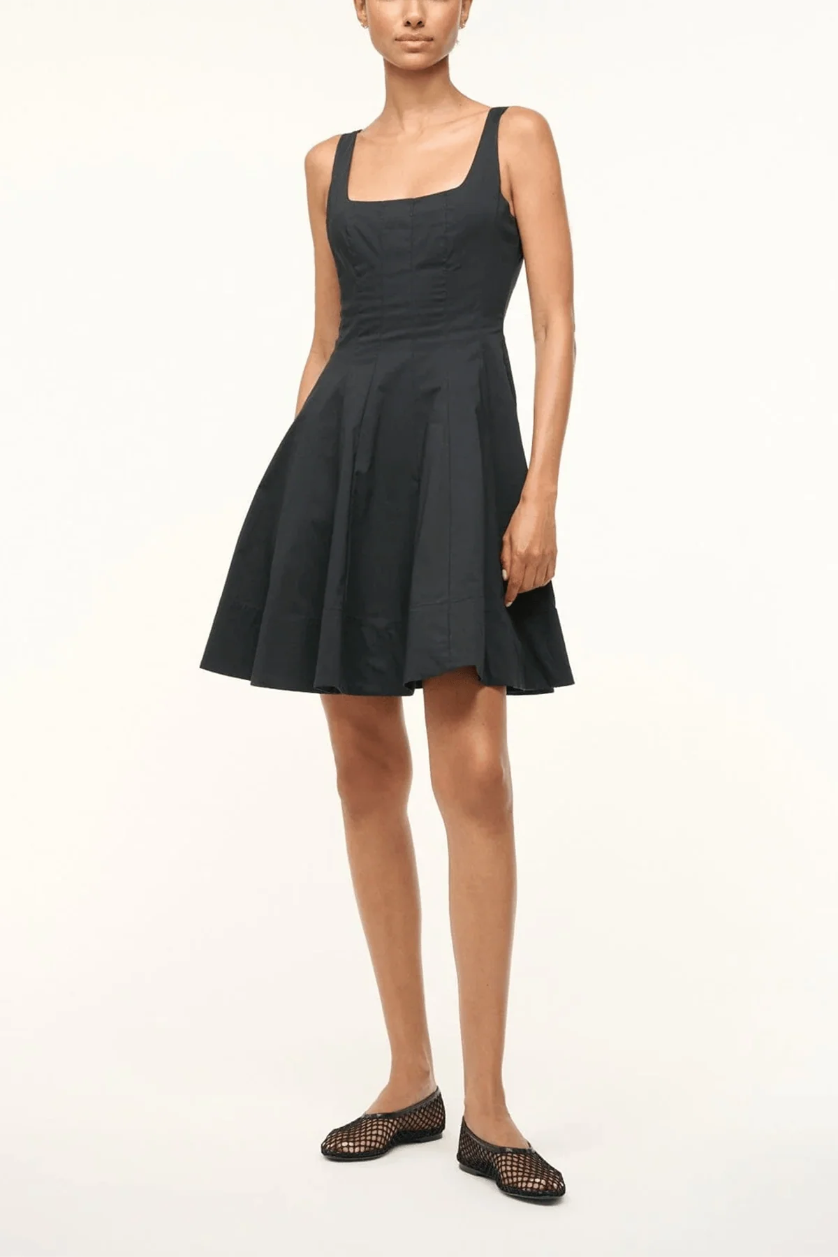 Wells Mini Dress in Black - Image 2