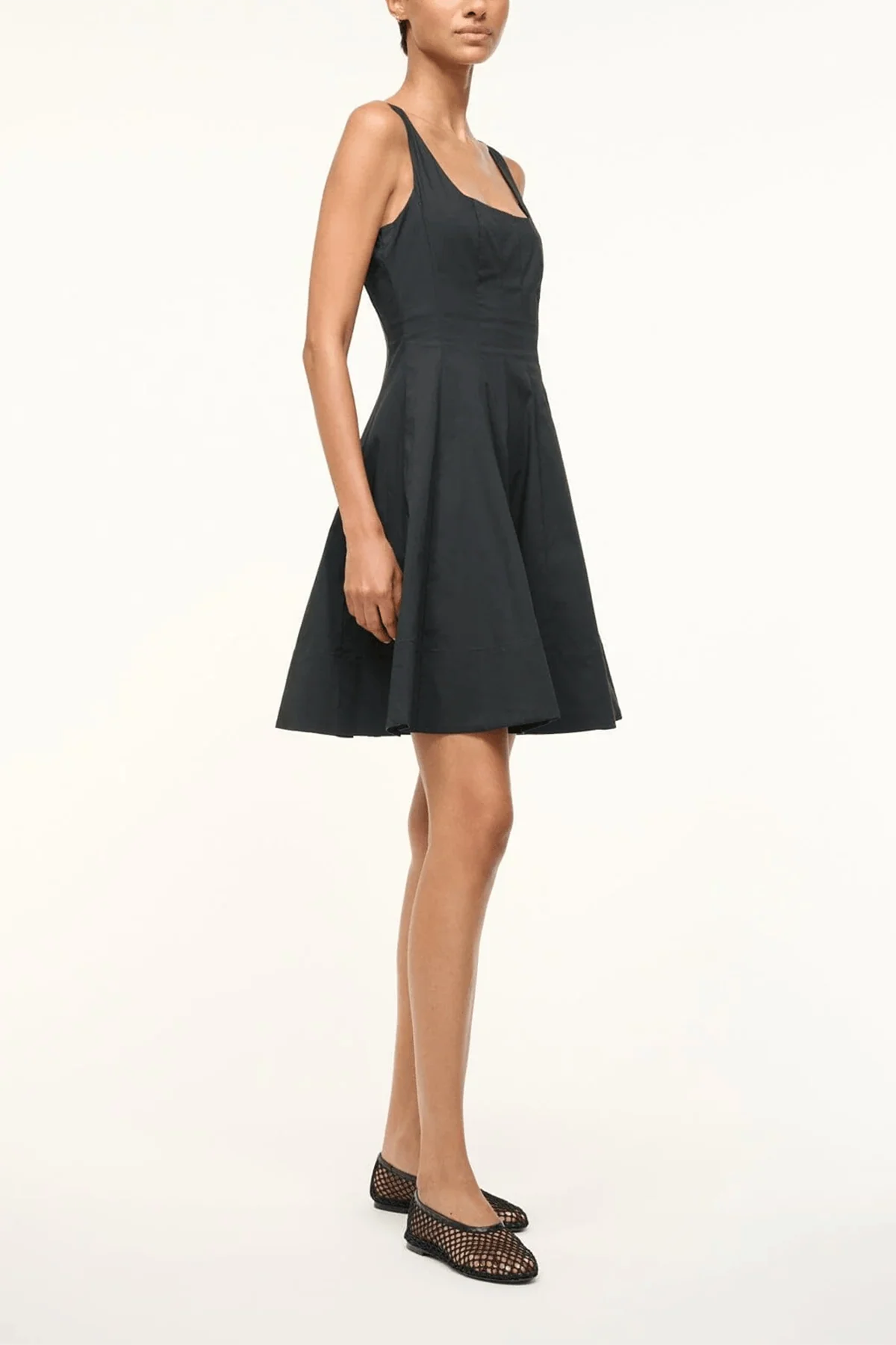Wells Mini Dress in Black - Image 3