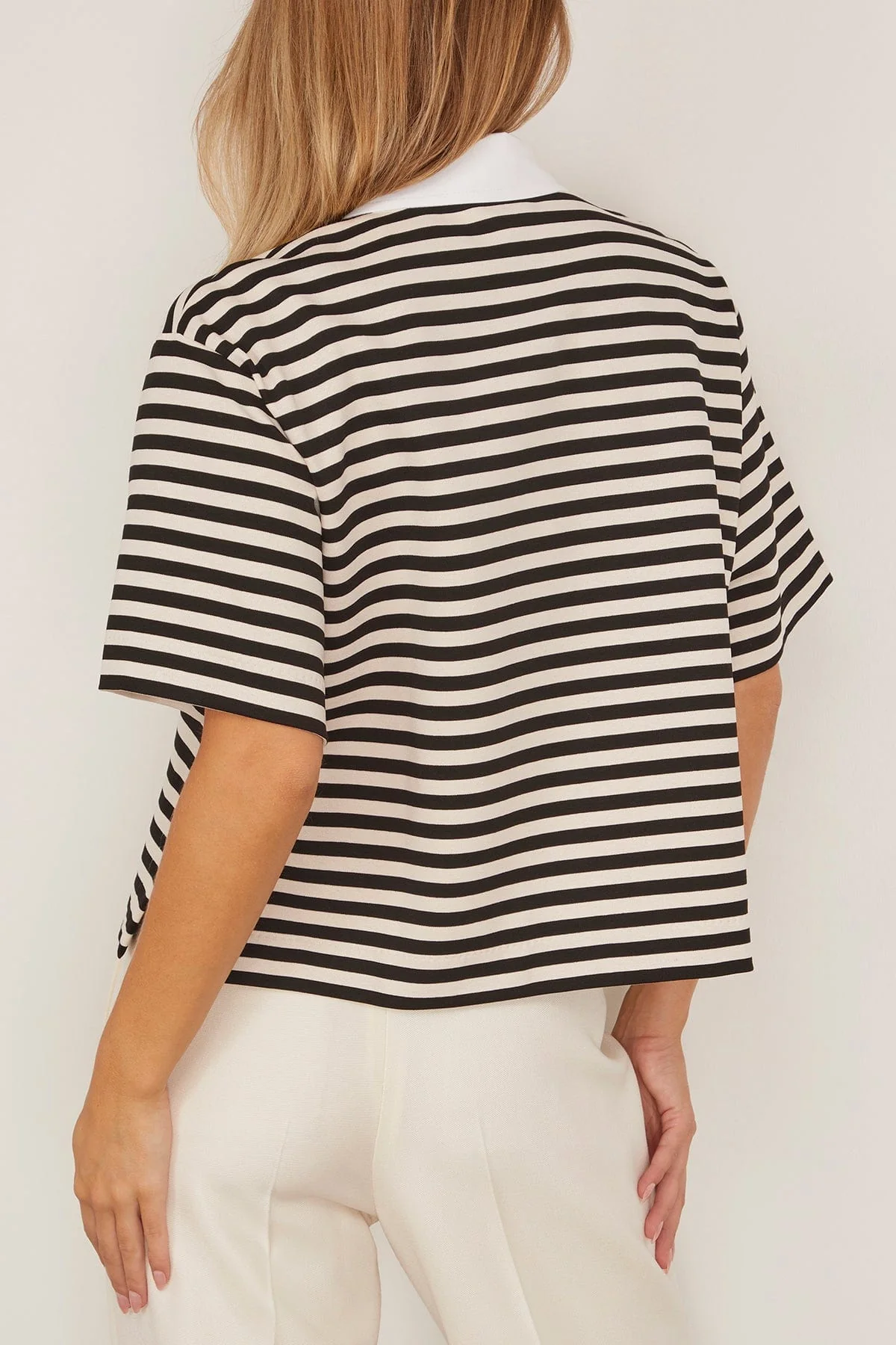 Wilson Shirt Jersey in White Black - Image 4