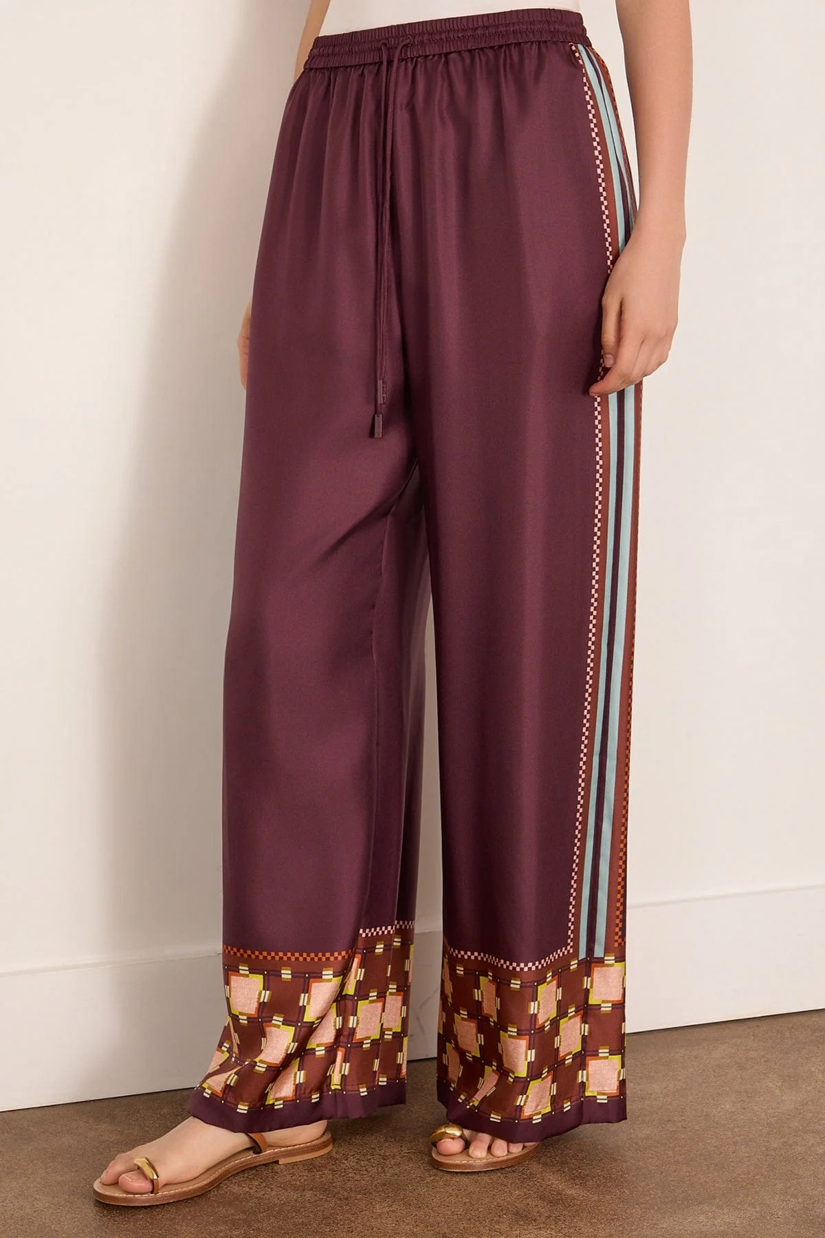 Wilson Silk Pant in Multi - Image 3