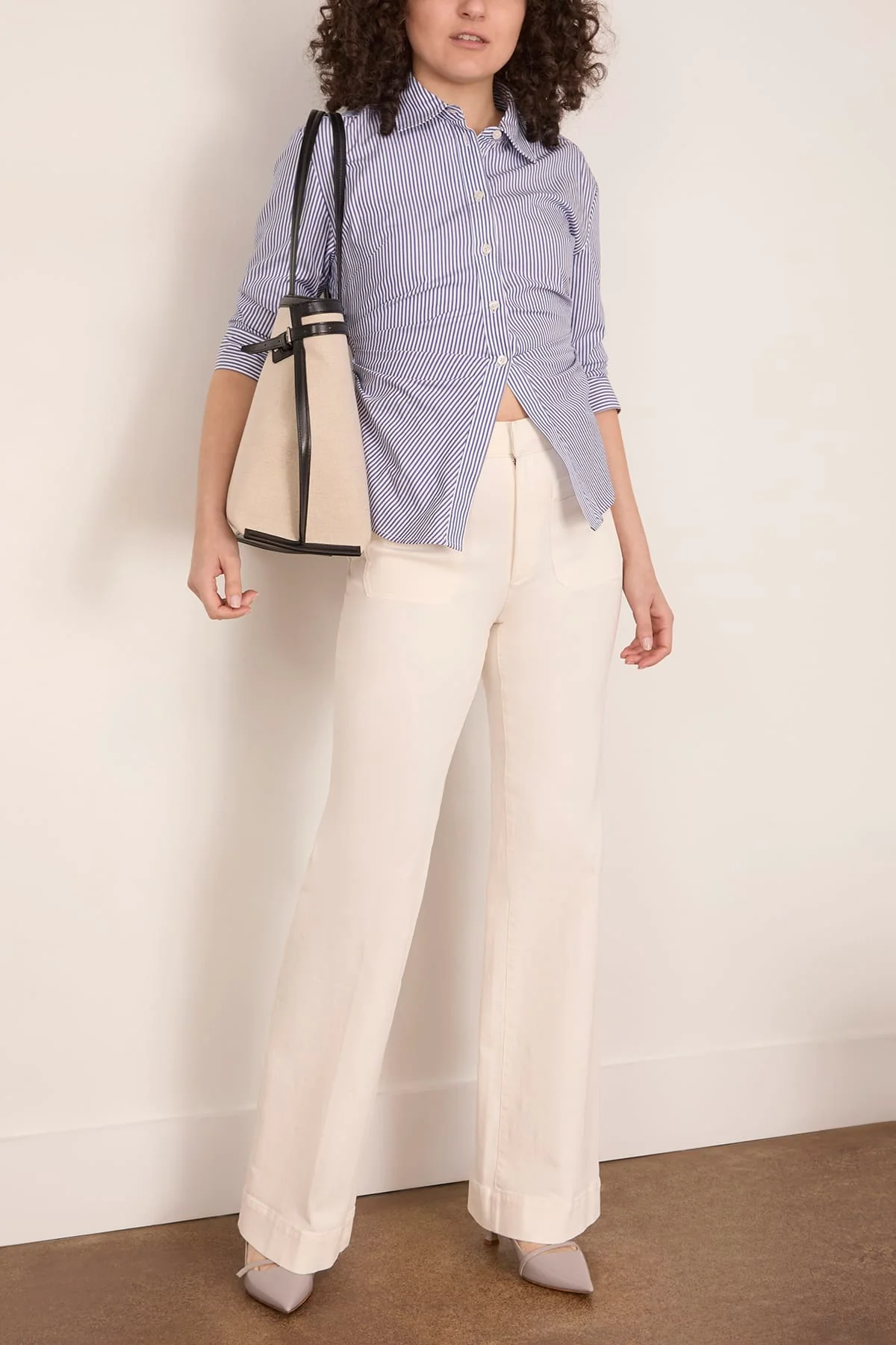 Winslet Top in Blue/Optic White - Image 2