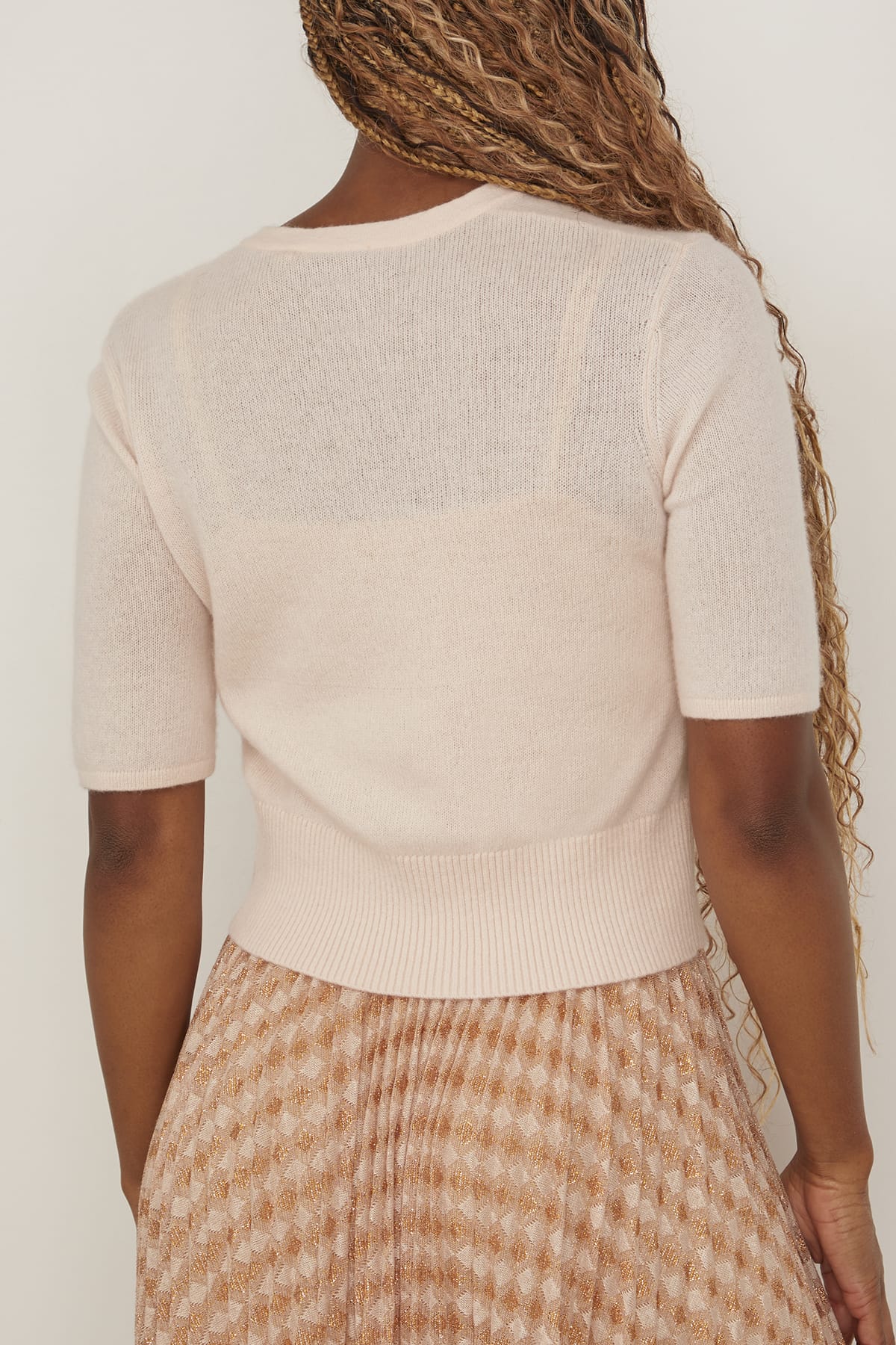 Wool Cashmere Sweater in Peonia - Image 4