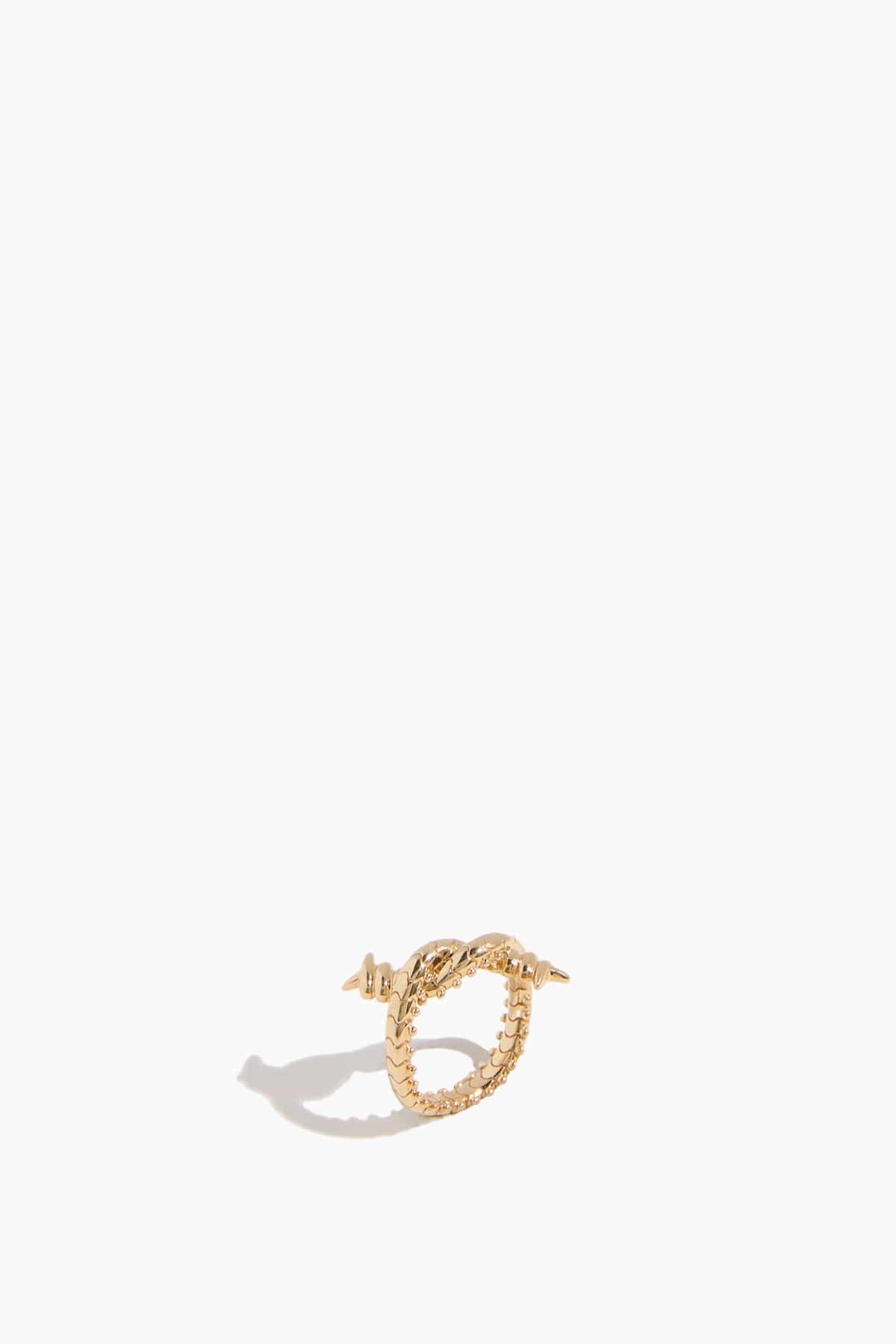 Wrapped Barb Ring in 18k Yellow Gold - Image 3