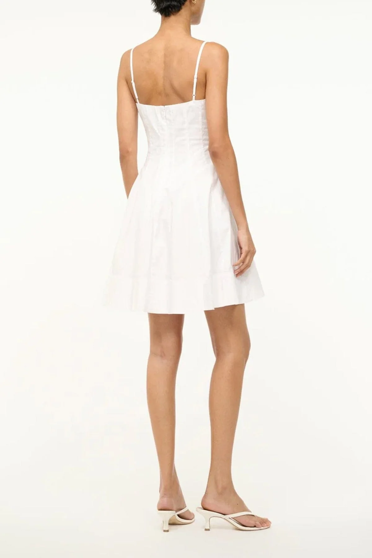 Wylie Mini Dress in White - Image 4