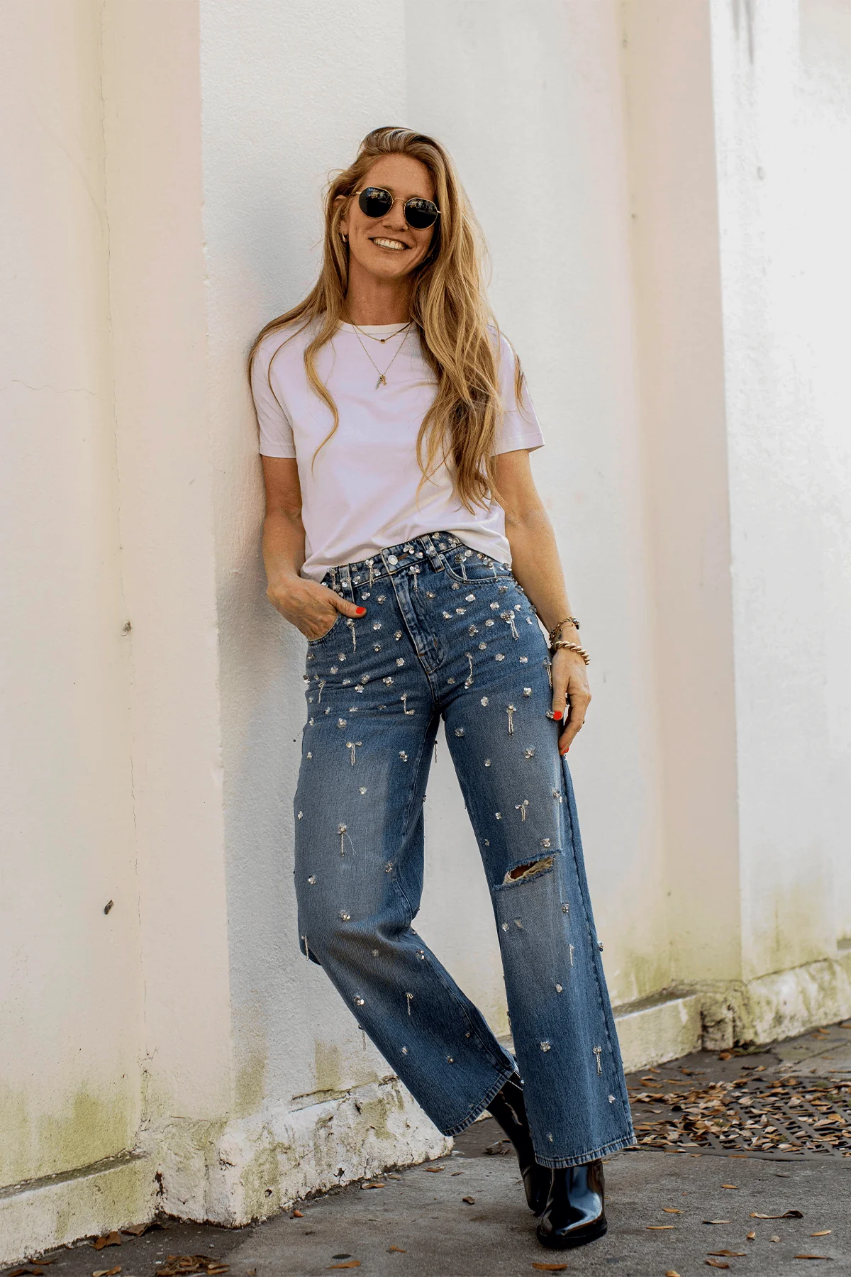 Zealand Embellished Pant in Hollywood - Image 6