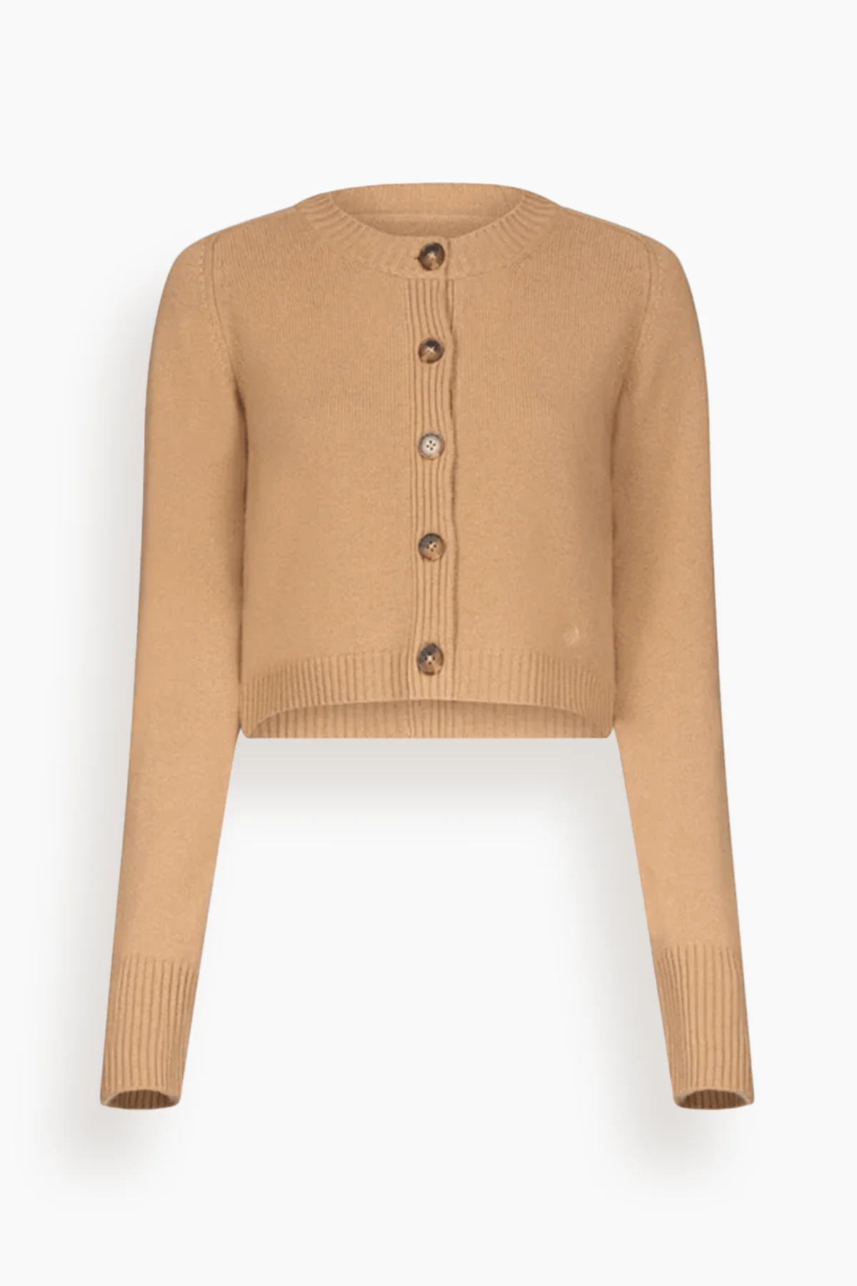 Zephir Cropped Cardigan in Camel