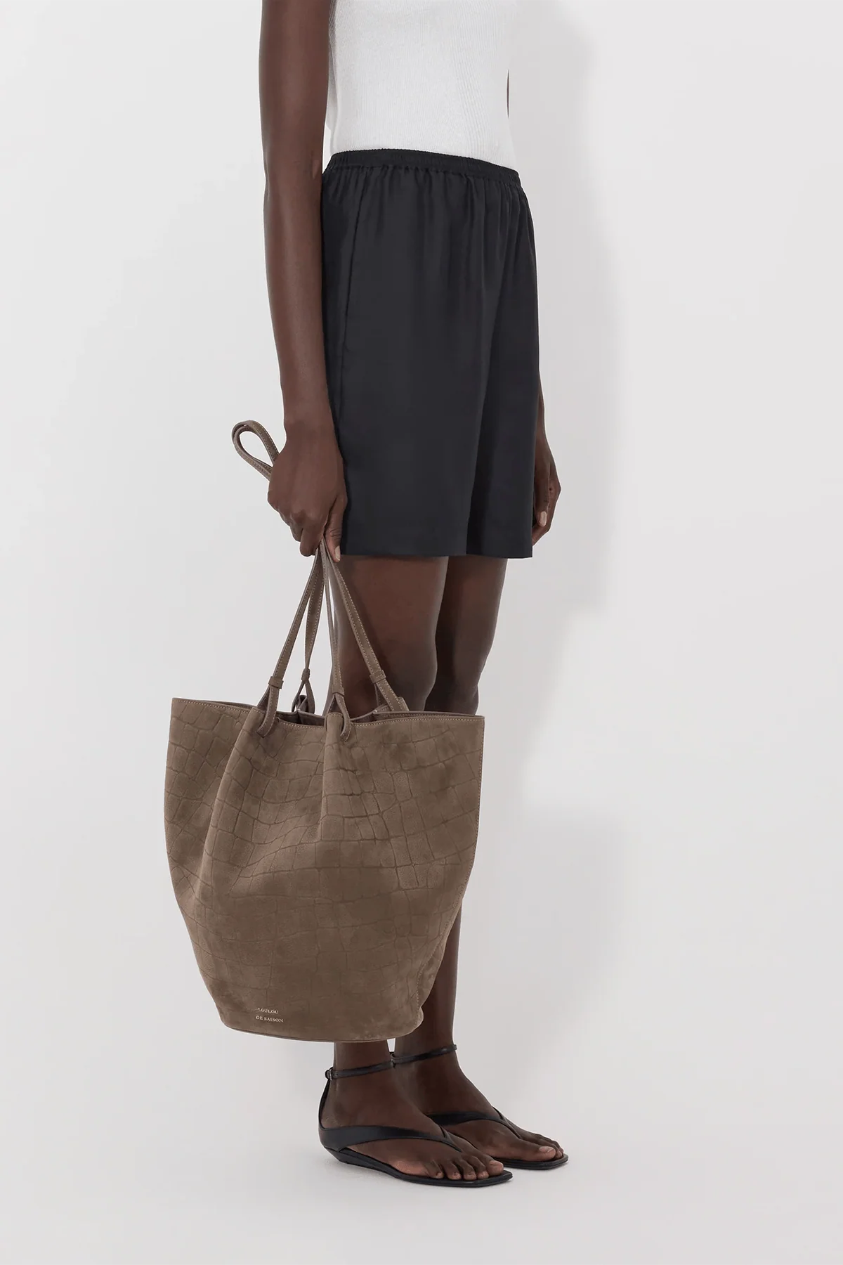 Zinia Loose Fit Shorts in Black - Image 3