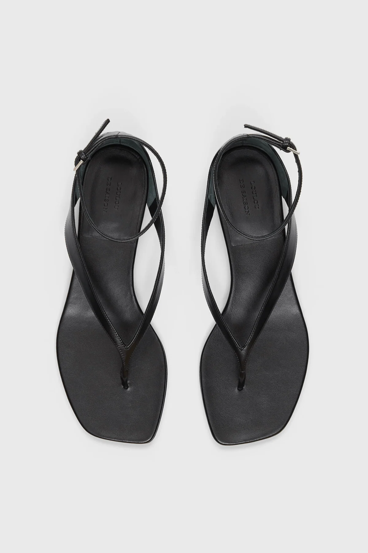 Zio Mini Wedge Sandals in Black - Image 3
